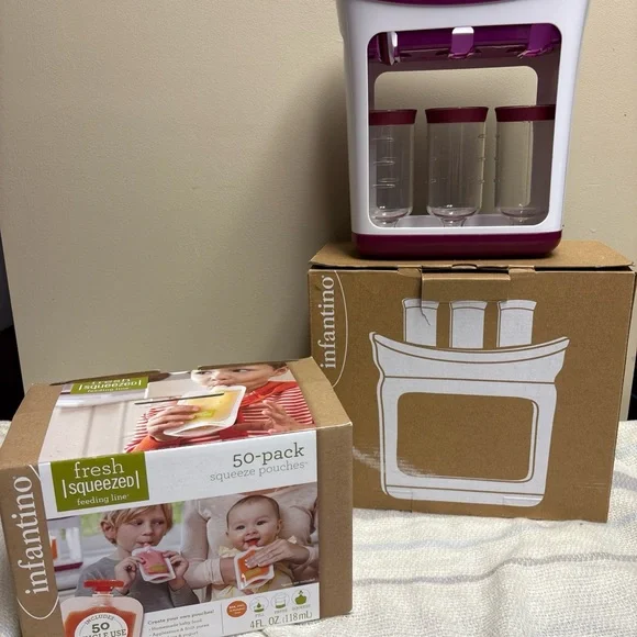 Infantino Fresh Squeezed Food Maker and Storage Pouches - Picture 1 of 7